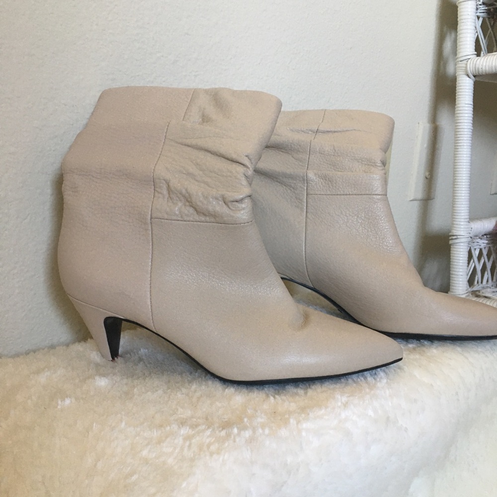 Staccato Leather Kitten Heel Boots